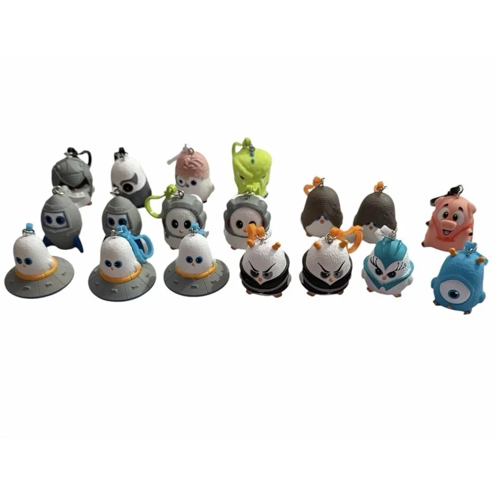Coop Squad Keychains Mixed Lot Of 18 Bags Backpacks Clips Collectible No Cards